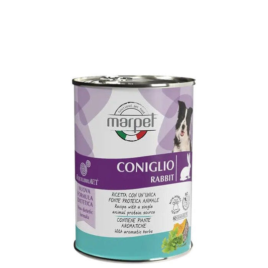 Marpet Aequilibriavet Dog Coniglio Cibo Umido Per Cani Adulti Scatoletta 400g