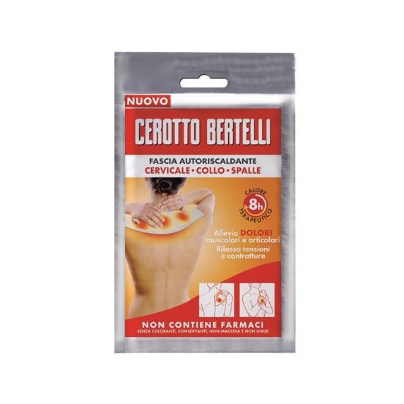 Cerotto Bertelli Fascia Autoriscaldante Cervicale Collo Spalle 1 Pezzo