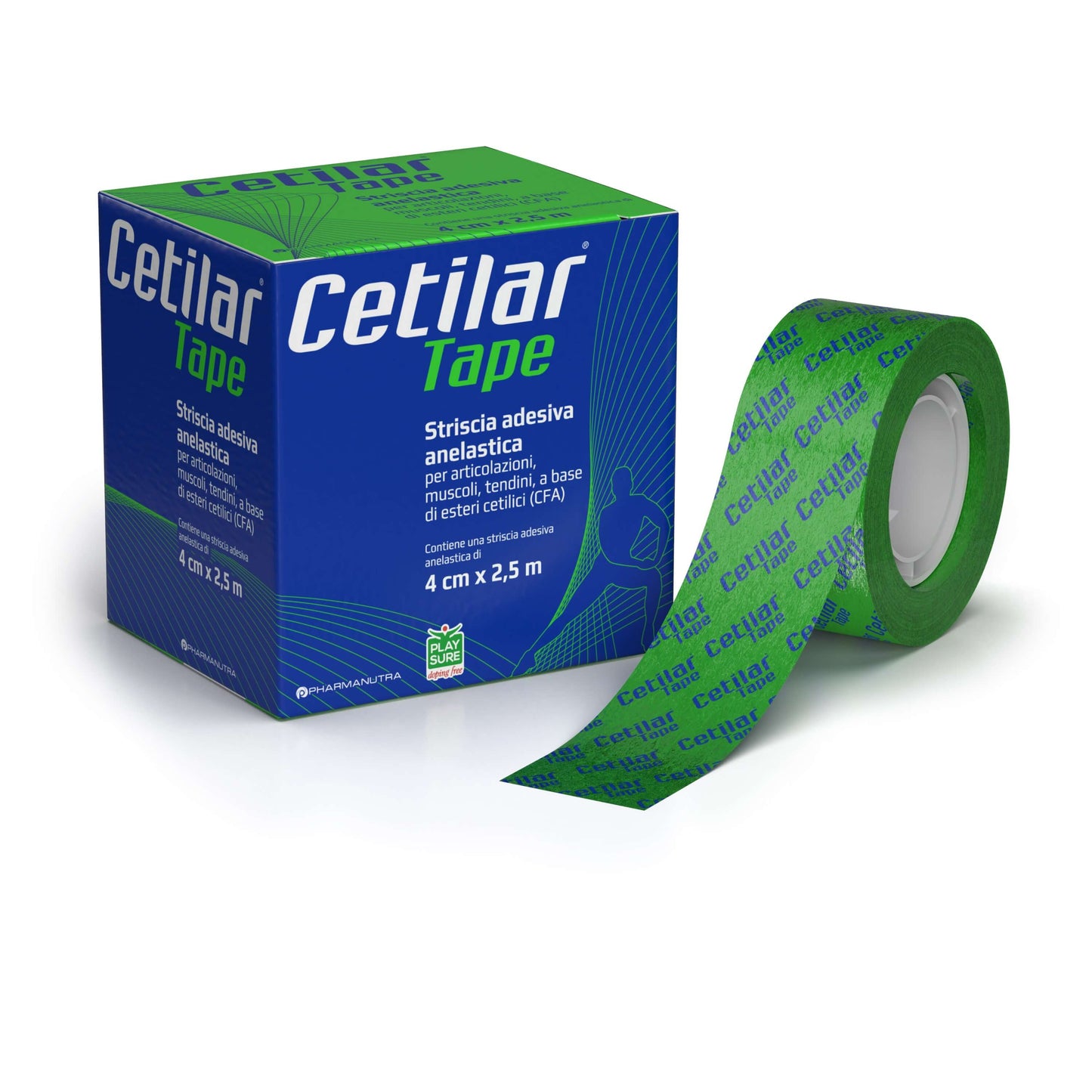 Cetilar Tape Striscia Adesiva Anelastica 4cmx2,5m