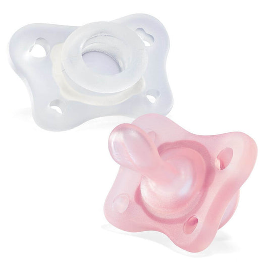 Chicco Gommottino PhysioForma Silicone 0-2 mesi 2 pezzi Rosa