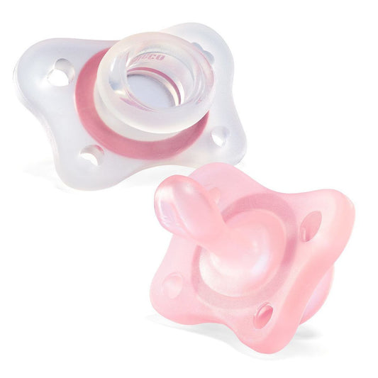 Chicco Gommottino PhysioForma Silicone 2-6 mesi 2 pezzi Rosa