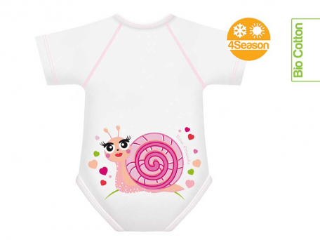 J Bimbi Body 0-36M Bio Cotton 4 Season Slow Friends Chiocciola