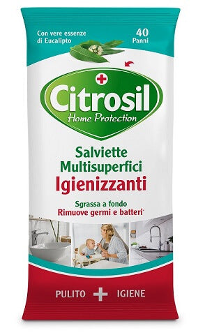 Citrosil Salviette Igienizzanti Multisuperfici Eucalipto 40 panni