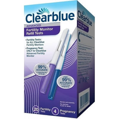 Clearblue 20 Stick di Fertilità + 4 Test di Gravidanza