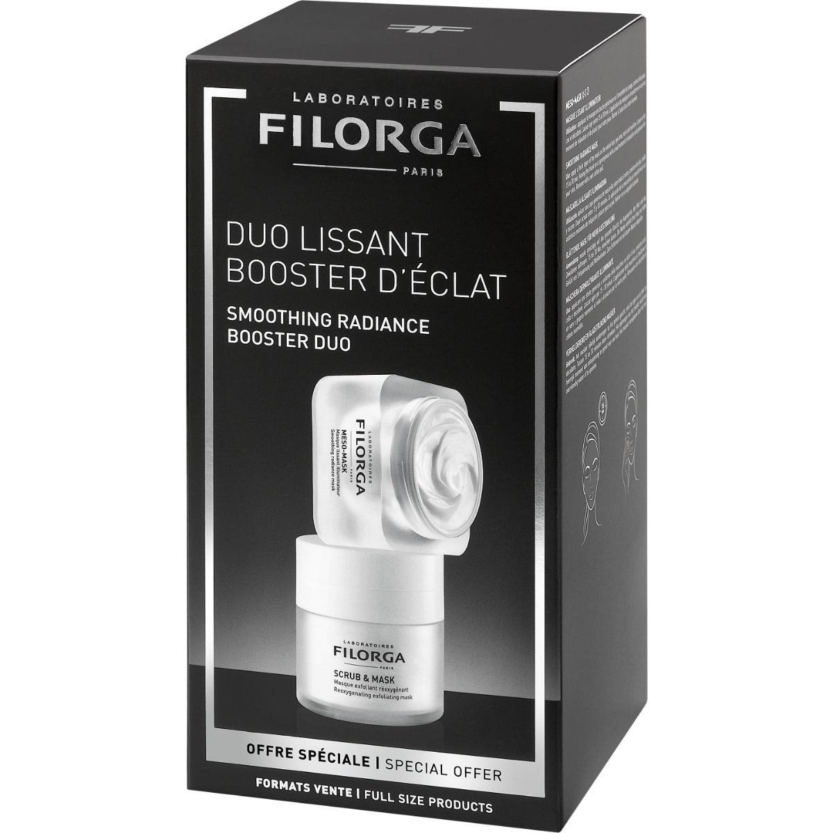 Filorga Duo Rituale Rigenerante Maschera Dermolevigante Illuminate 50ml + Maschera Esfoliante Riossigenante 55ml