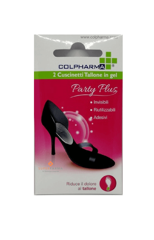 Colpharma Party Plus 2 Cuscinetti Tallone in gel