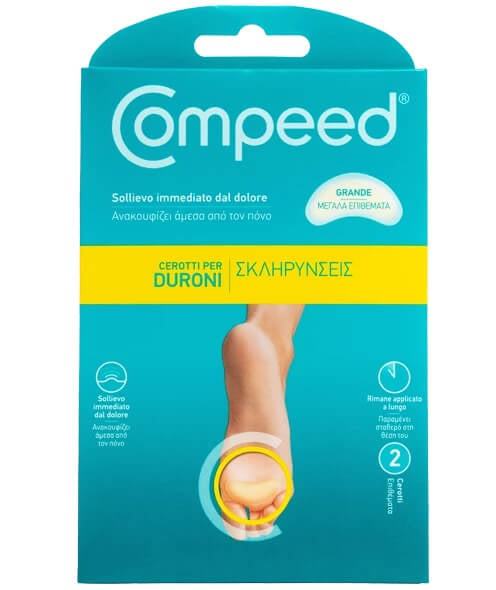 Compeed Cerotti per Duroni Grandi Pianta del Piede 2 pezzi