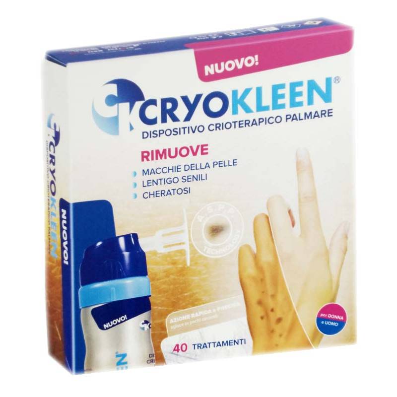 Cryokleen Dispositivo Crioterapico Palmare per Eliminare le Macchie della Pelle 40 trattamenti