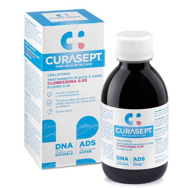 Curasept ADS-DNA Collutorio 0,05 Clorexedina Trattamento Placca e Carie 200ml