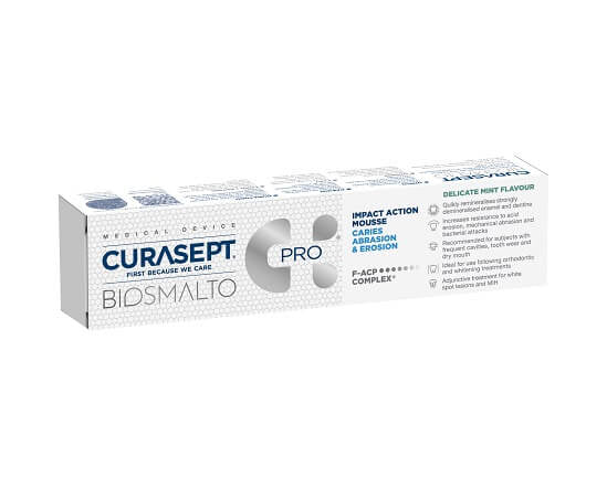 Curasept Biosmalto Mousse Azione D'urto Menta 50ml