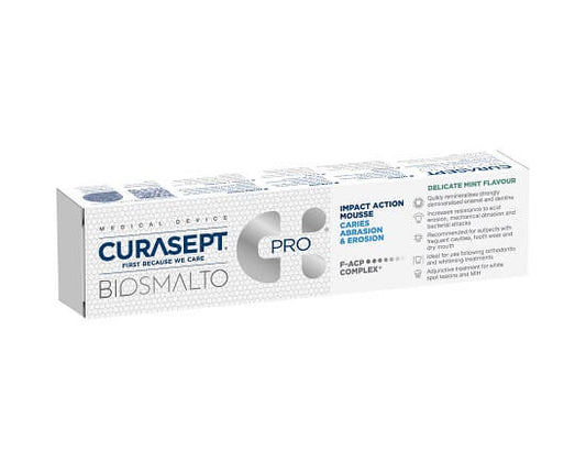 Curasept Biosmalto Mousse Azione D'urto Menta 50ml