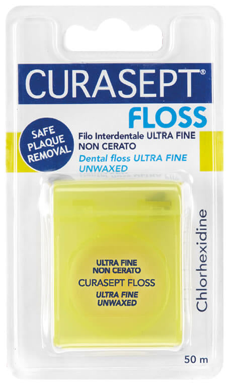 Curasept Floss Filo Interdentale Ultra Fine Non Cerato 50m