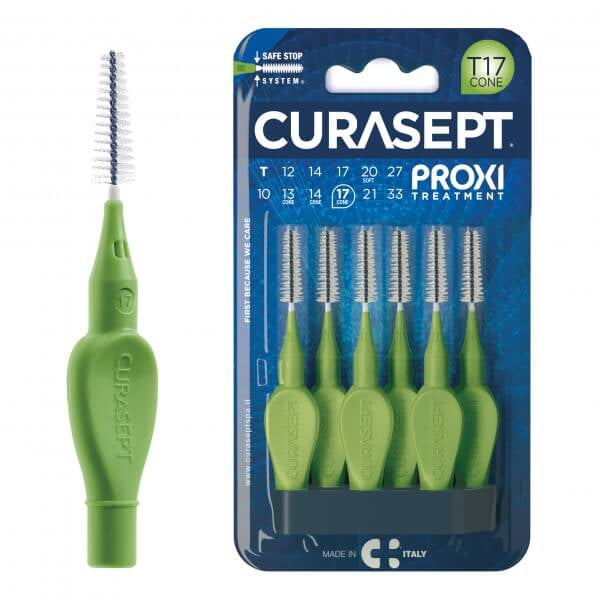 Curasept Proxi Scovolini T17 Verde Cone 1,7 mm 6 pezzi