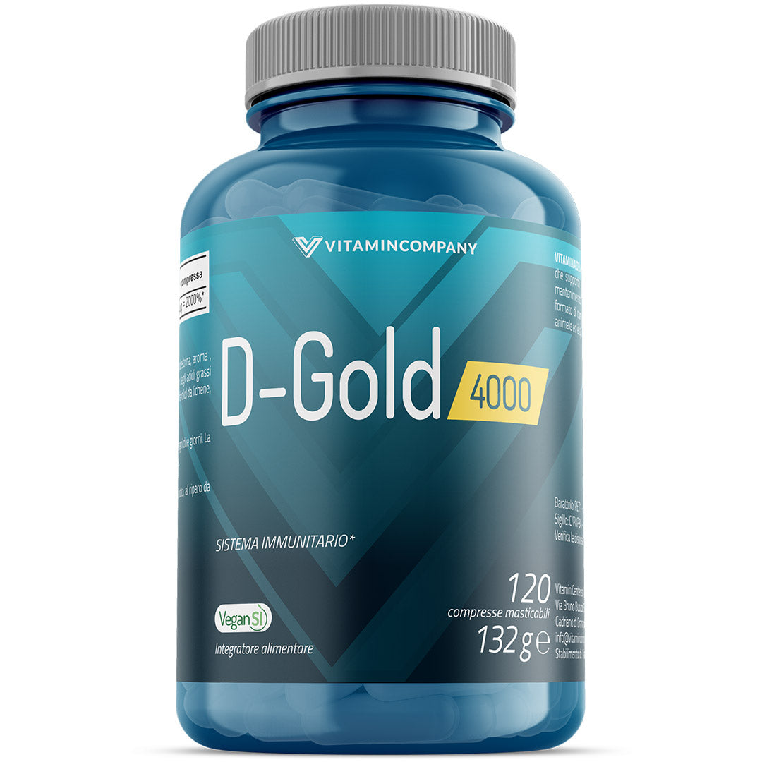 Vitamincompany Vitamina D Gold 4000 UI Arancia 120 Compresse