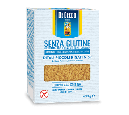 De Cecco Ditali Piccoli Rigati N69 Senza Glutine 400g