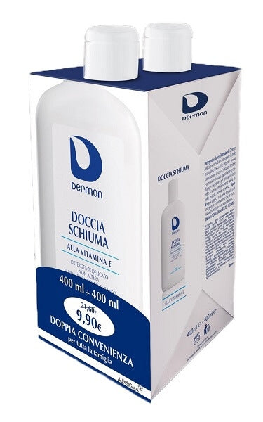 Dermon Bipack Doccia Schiuma alla Vitamina E 2x400ml