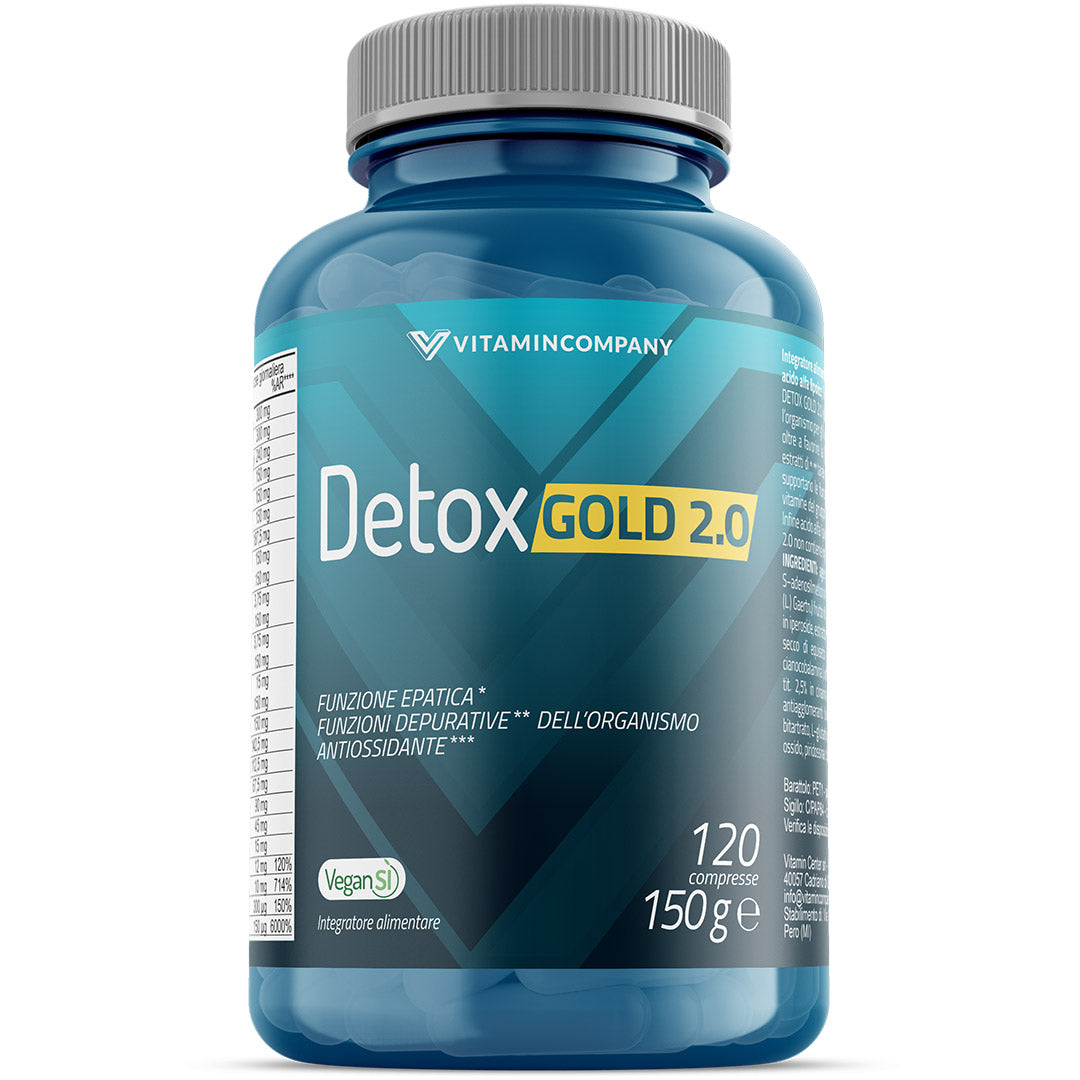 Vitamincompany Detox Gold 2.0 120 Compresse