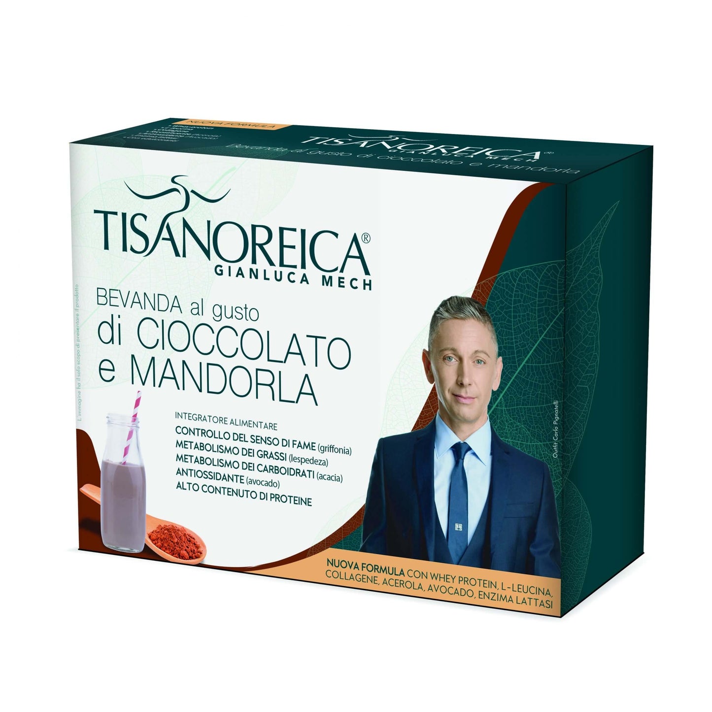 Dieta Tisanoreica Bevanda Gusto Cioccolato e Mandorla 4 preparati da 30g