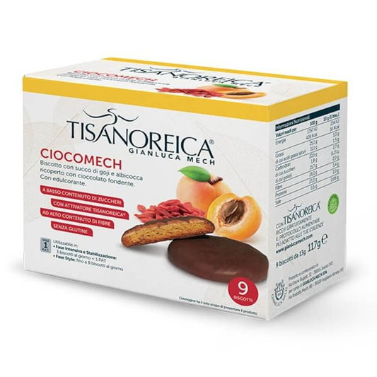 Dieta Tisanoreica Cioco Mech Goji e Albicocca Conf. 9 Biscotti