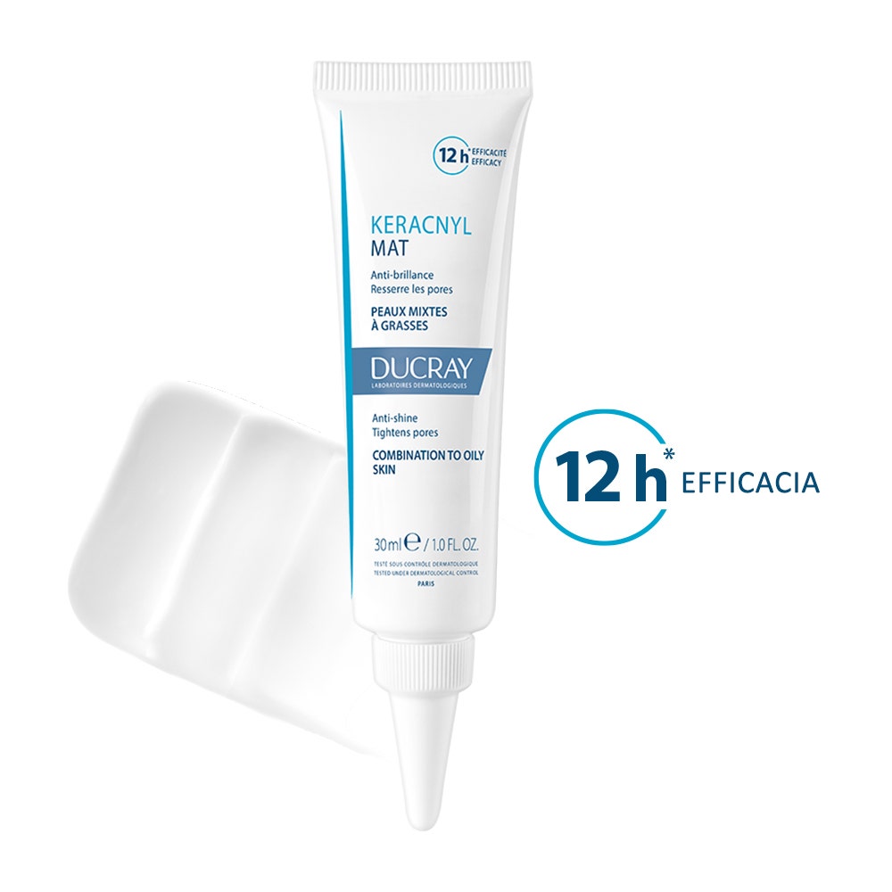 Ducray Keracnyl Crema Gel Opacizzante Pelle Grassa/Tendenza Acneica 30ml