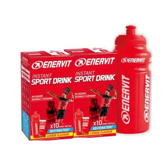 Enervit Instant Sport Drink Limone 20 bustine + Borraccia