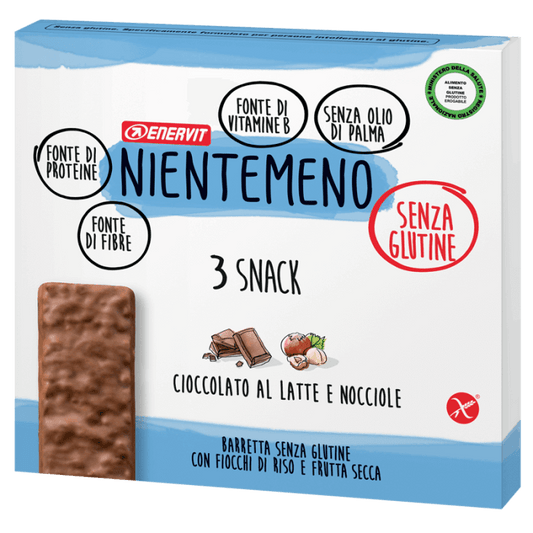 Enervit Nientemeno Barretta Cioccolato Al Latte e Nocciole 3x33g