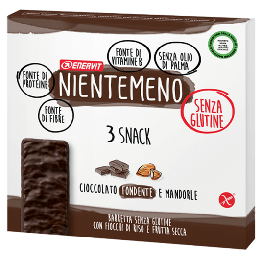 Enervit Nientemeno Barretta Cioccolato Fondente e Mandorle 3x33g