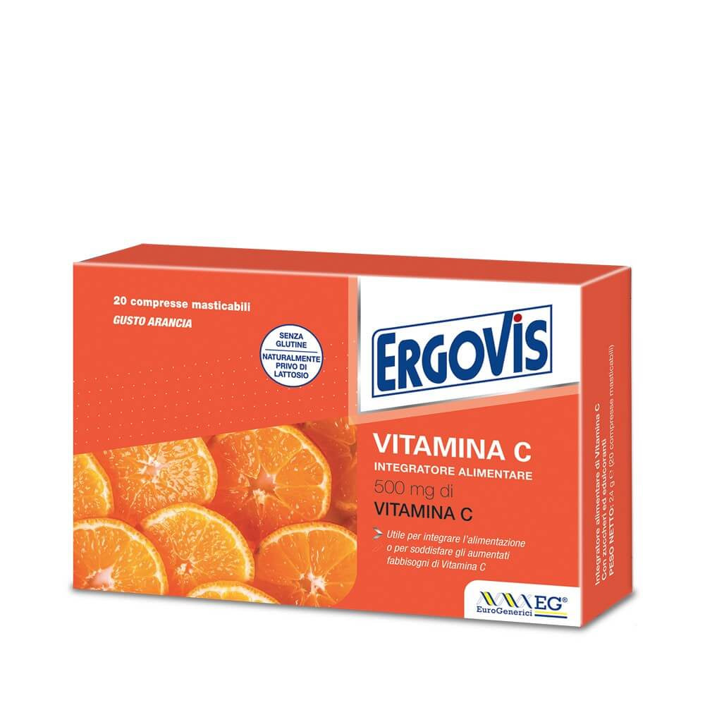 Ergovis Vitamina C 500mg 30 compresse masticabili