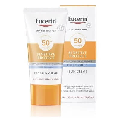 Eucerin Sensitive Protect Sun Crema Viso SPF 50+ 50ml