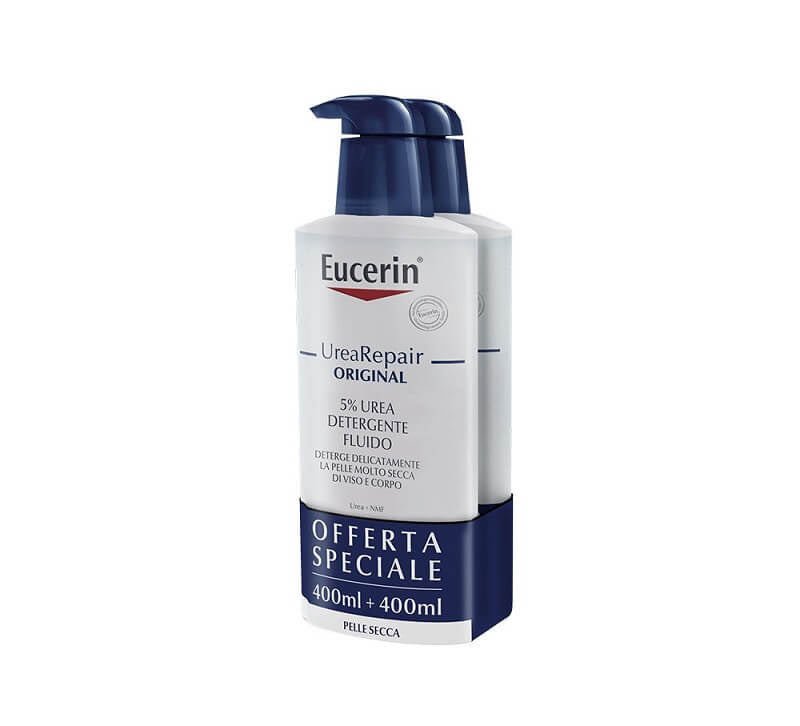 Eucerin UreaRepair Detergente Fluido 5% Urea Bipack 400ml+400ml