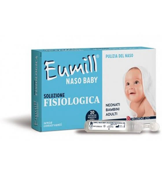 Eumill Naso Baby Soluzione Fisiologia 20 flaconcini da 5ml