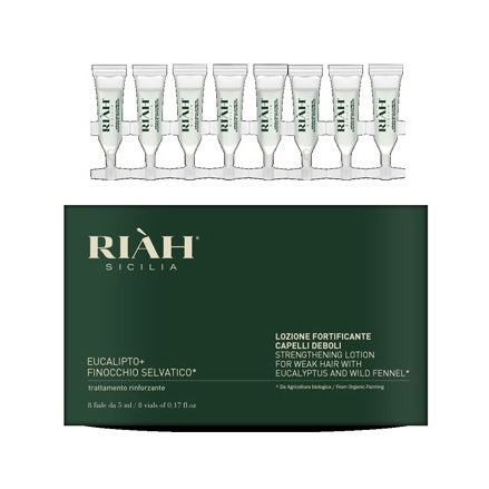 Riah Lozione Fortificante Eucalipto E Finocchio Selvatico Capelli Deboli 5x8ml