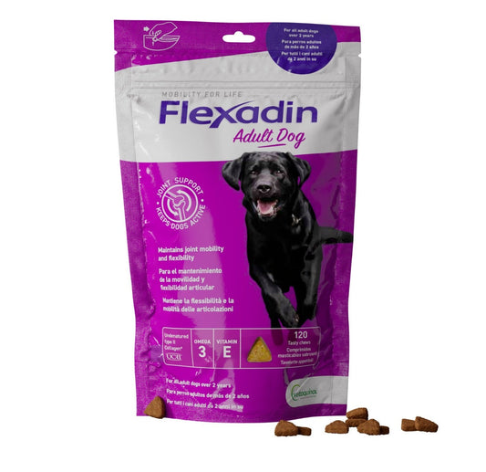 Flexadin Adult Mangime Complementare Articolazioni Cani Adulti 120 Tavolette