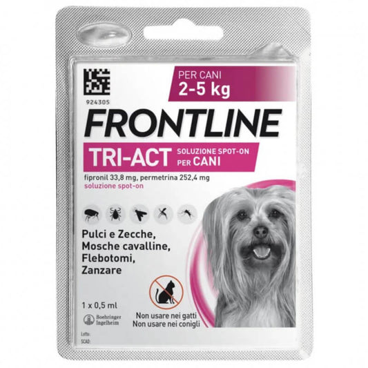 Frontline Tri-Act Cani 2-5 kg 1 pipetta