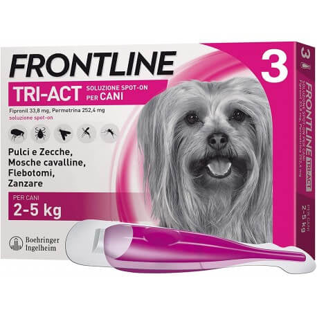 Frontline Tri-Act Cani 2-5 kg 3 pipette