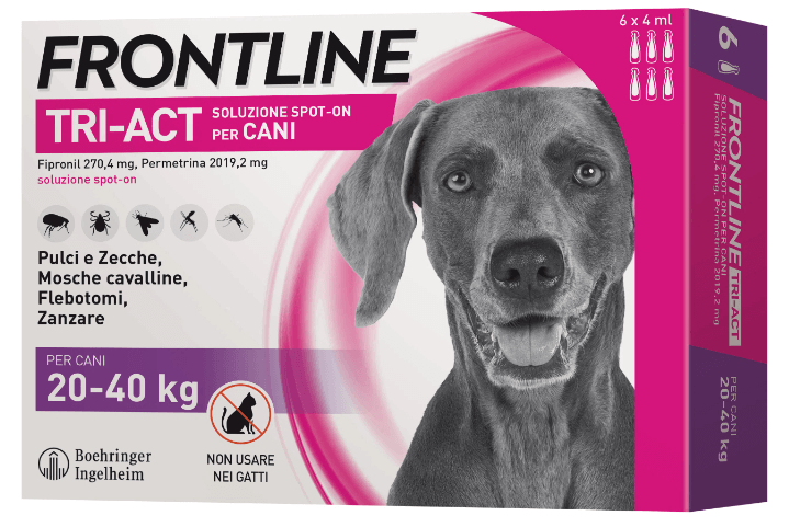 Frontline Tri-Act Cani 20-40 kg 6 pipette