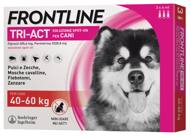 Frontline Tri-Act Cani 40-60 kg 3 pipette