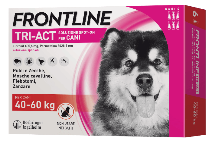 Frontline Tri-Act Cani 40-60 kg 6 pipette