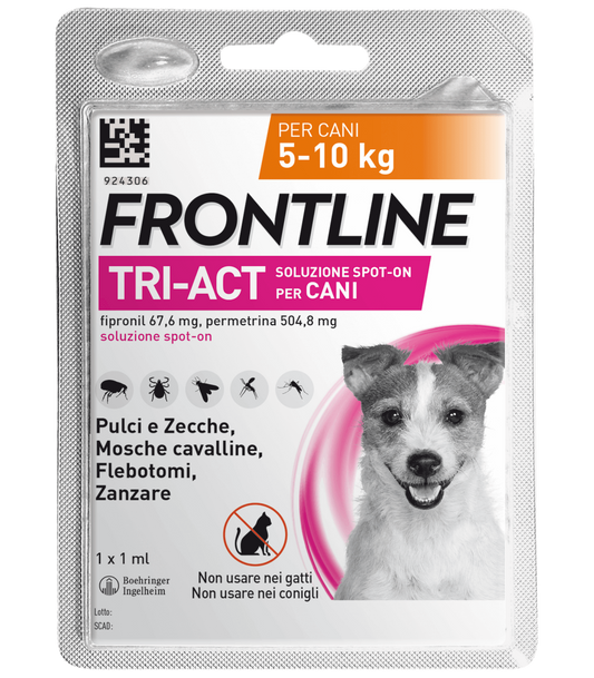 Frontline Tri-Act Cani 5-10 kg 1 pipetta