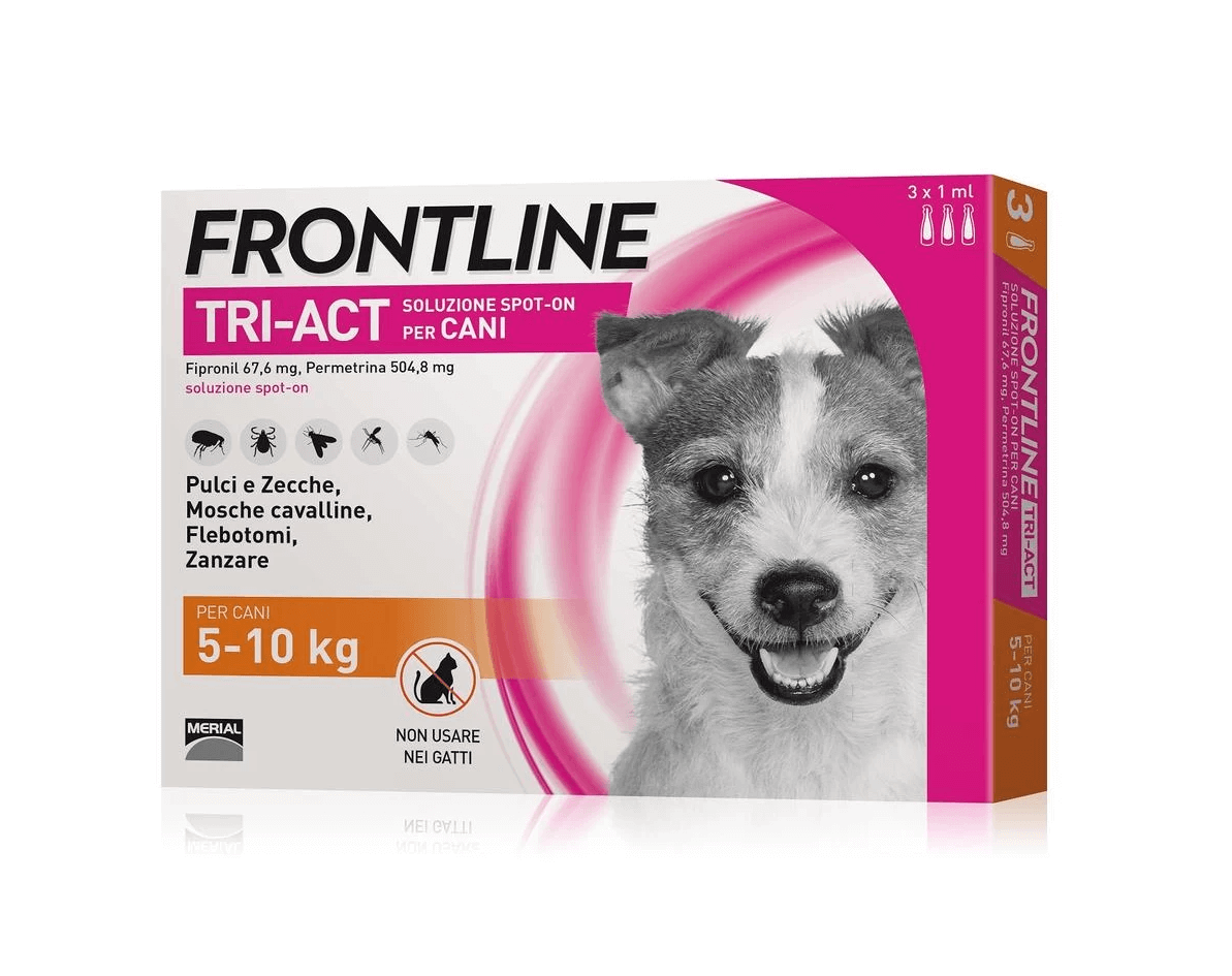 Frontline Tri-Act Cani 5-10 kg 3 pipette