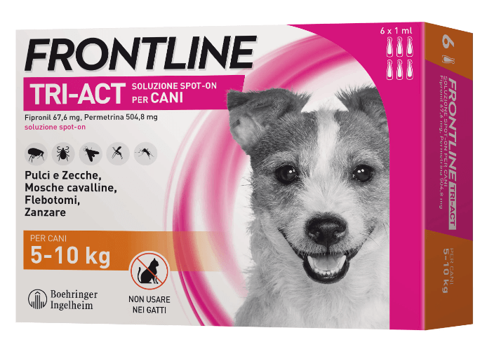 Frontline Tri-Act Cani 5-10 kg 6 pipette