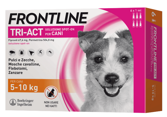 Frontline Tri-Act Cani 5-10 kg 6 pipette