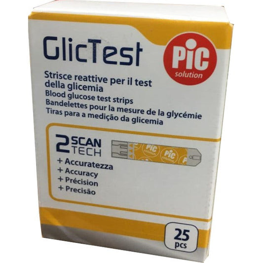 Pic Strisce Glictest 25 Pezzi