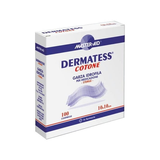 Dermatess Garza Idrofila Cotone 10X10 100 Pezzi