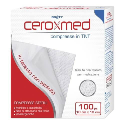 Ceroxmed Garza Tessuto Non Tessuto 10x10 100 pezzi