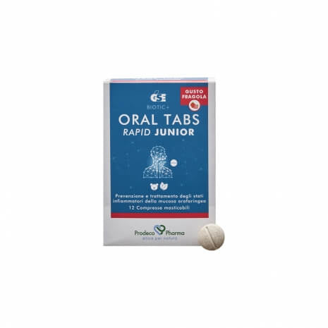 GSE Oral Tabs Rapid Junior Fragola 12 compresse