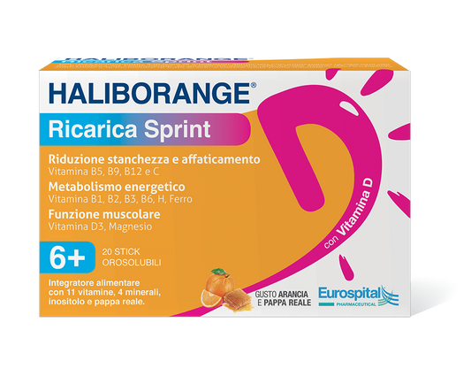 Haliborange Ricarica Sprint 20 Stick Orosolubili