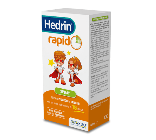 Hedrin Rapido Spray Elimina Pidocchi e Lendini 60ml