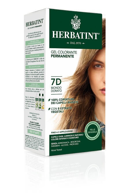 Herbatint 7D Biondo Dorato Gel Colorante Permanente 150ml