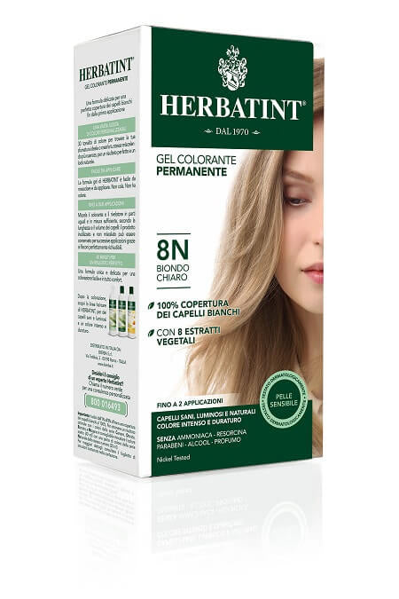 Herbatint 8N Biondo Chiaro Gel Colorante Permanente 150ml